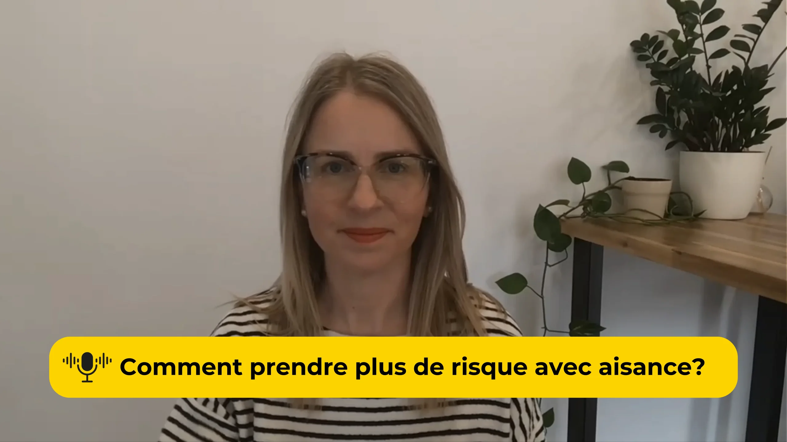 Dans cet épisode 21 du balado J'aime ta compagnie, Marie-Michèle aborde la question de la tolérance au risque en affaires.