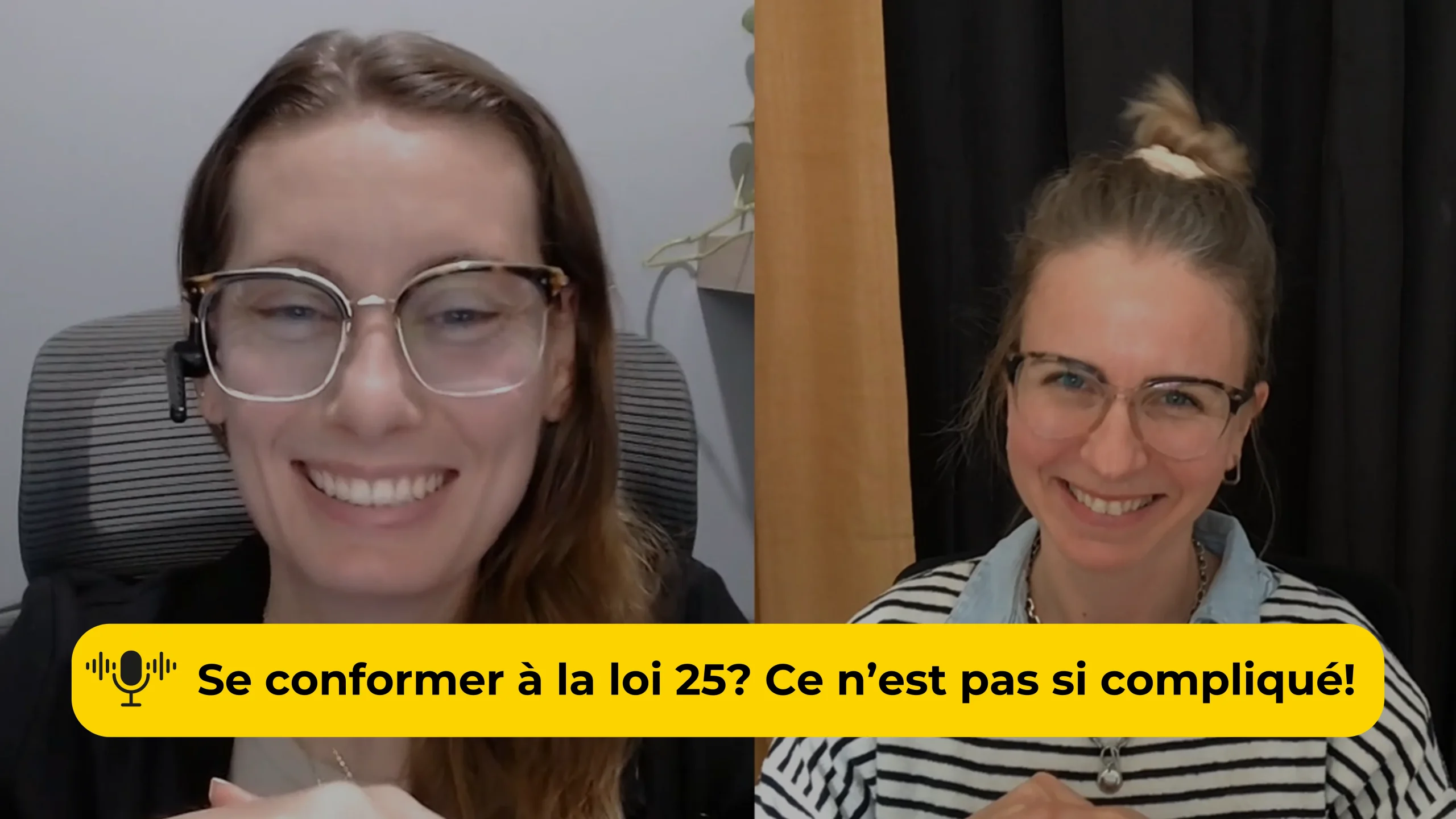Dans cet épisode de J'aime ta compagnie, Émeline Manson de Formation CY-clic, nous explique pourquoi et comment se conformer à la Loi 25.