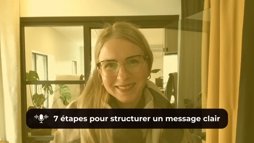 Dans cet épisode de J'aime ta compagnie, Marie-Michèle nous explique 7 étapes pour structurer et communiquer un message clair. Pour transformer vos communications et amener des résultats concrets.
